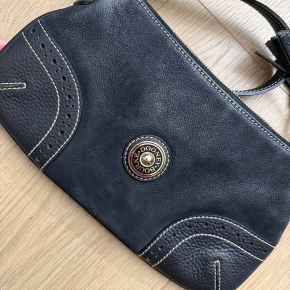 Dooney & Bourke Vintage Black Baguette Shoulder Bag